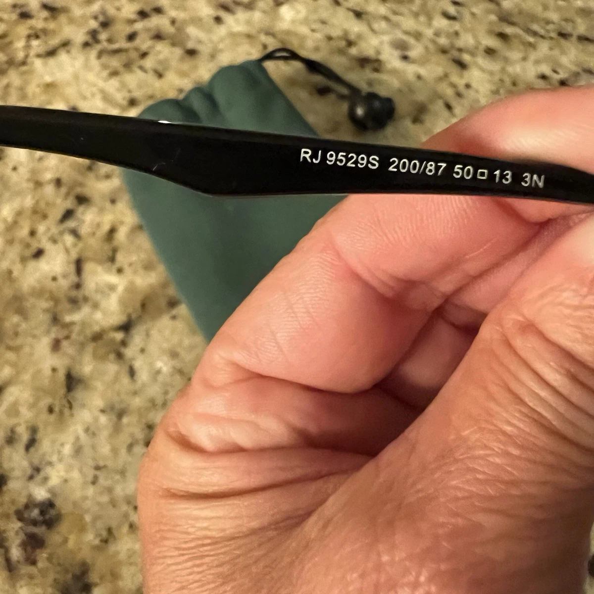 Ray-Ban RJ 9529S 200/87 Pilotenbrille schwarzes Gestell/schwarze Gläser 50-13