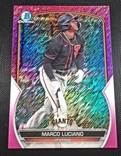 2023 Bowman Chrome - Prospects Marco Luciano #BCP-176 Fuchsia Shimmer Refractor