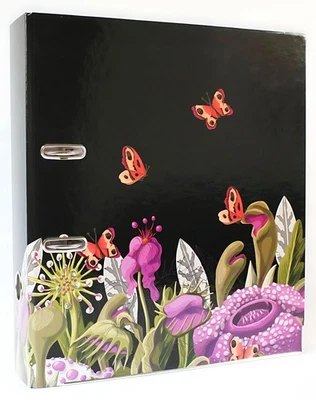 ADINA Motivordner 8cm Raubpflanzen wie Venus Flycatcher, Sonnentaube