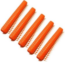 5x 50x1m construction site net warning net protection net orange, barrier fence fence construction fence