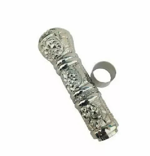 Silver Solid Brass Head Long Handle for Victorian… - image 1