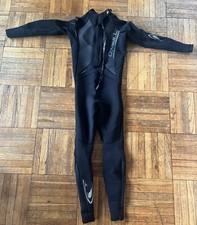 O'NEILL WETSUIT Black/Gray HAMMER 3:2 Full Body Surf Beach Women s S Back Zip