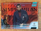 2021-22 Stadium Club Chrome UCL #20 Pierre Kalulu RC Aqua Wave Refractor 102/250