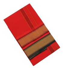 Cotton Men  s Dhoti/Angavastram/Panjakejam  Size: 2 mtr, Red, Pack of 1 