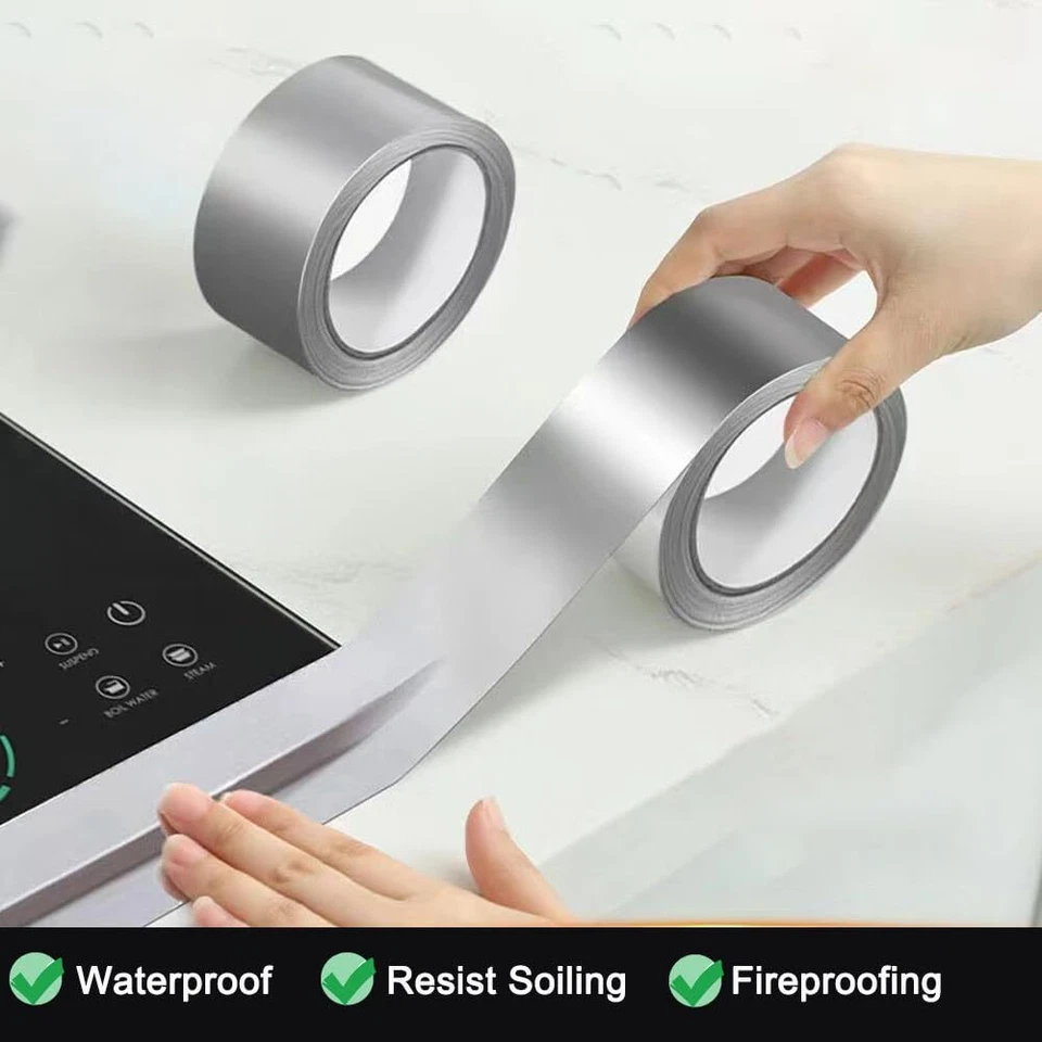 Thicker Aluminum Tape 2inch x 30 feet Silver Tape Insulation Ductwork - Image 3 of 4