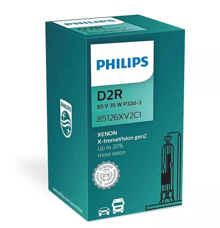 Philips WhiteVision Gen2 HID D2R 5000K White One Bulb Head Light Replacement EO - Image 3 of 4