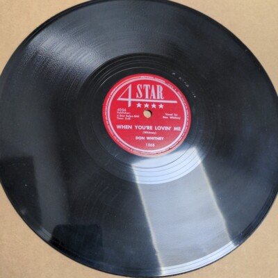 Don Whitney COUNTRY BOP 78 When You're Lovin Me MINT MINUS / move on blues: VG++