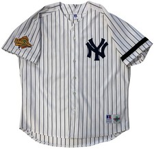 DEREK JETER 1996 WORLD SERIES AUTHENTIC NEW YORK YANKEES RUSSELL DC JERSEY 52