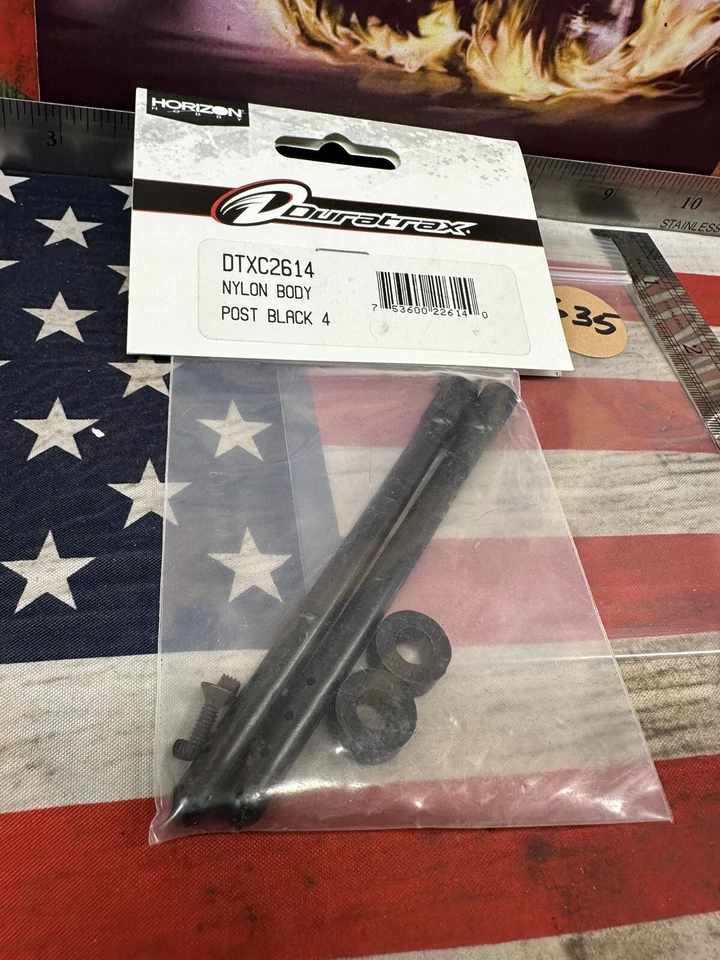 4" Black Nylon Body Post (2) Duratrax DTXC2614 RC Part - Image 4 of 4