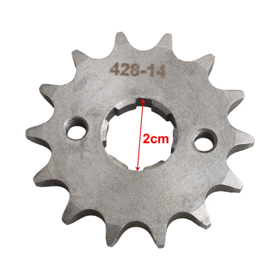 Piñón delantero 428-14T para Honda 23801-121-000 K22-2508 Foto 3 de 4