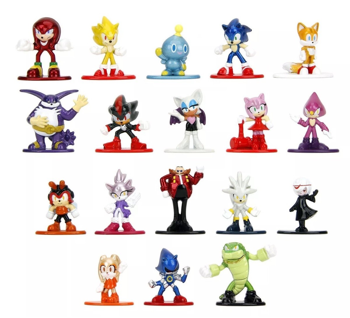 Jada Nano Metalfigs Sonic The Hedgehog 18-Pack Figures Collection