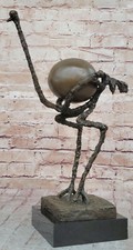 Rara figura australiana Cassowary Emu struzzo kiwi elefante uccellino bronzo Picasso
