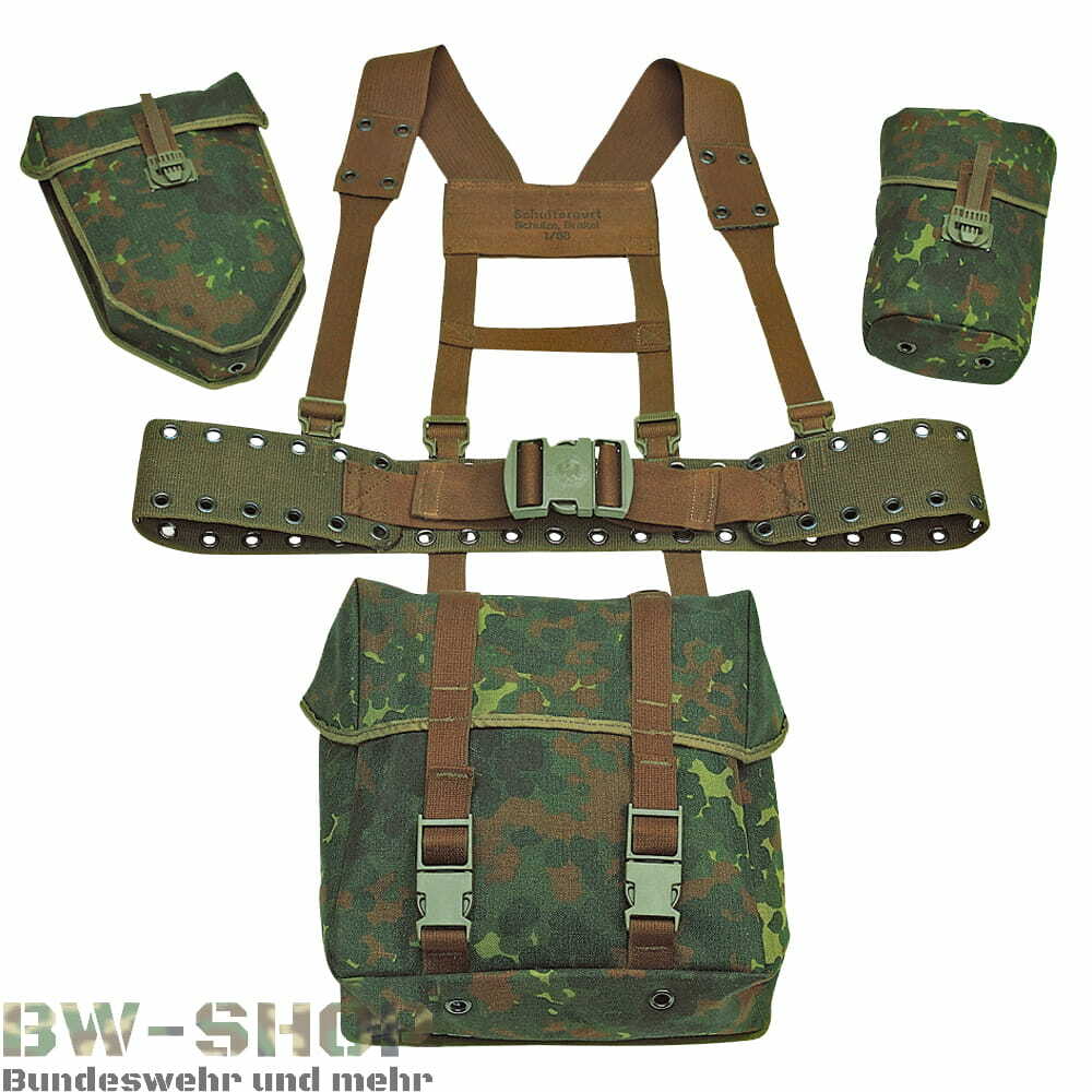 Vanga Pieghevole Originale Bundeswehr – Pala Tripla TL Feldspaten Con Borsa Da Trasporto