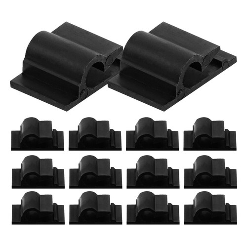 100 Pcs Wall Wire Clamp Cable Cord Holder Line Card Office Clips - Photo 3/9