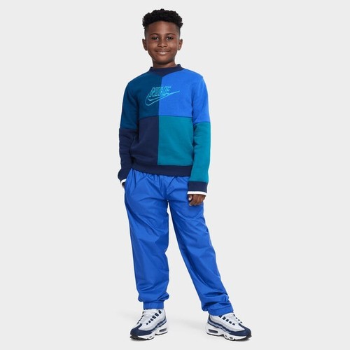Nike Boys' Amplify Sweatshirt CD4 Midnight Navy/Valerian Blue/Laser Blue Size XL - Picture 2 of 5