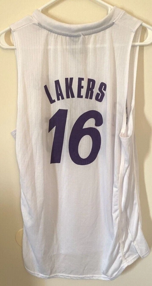 PAU GASOL LOS ANGELES LAKERS JERSEY SHIRT #16 LINKS MARKETING GROUP SIZE  XL - Image 2 of 4