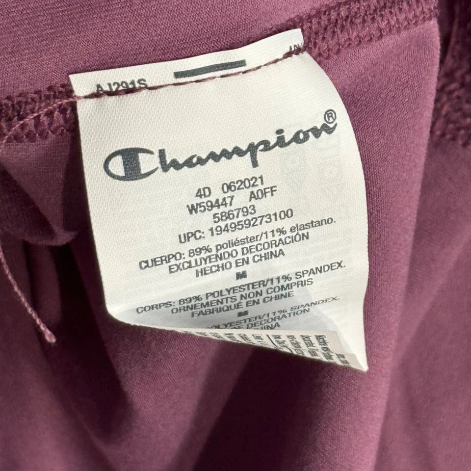 Camiseta de rendimiento de manga larga Champion para mujer absorbente y antiolor talla M púrpura Foto 4 de 4