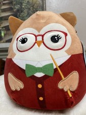 Squishmallow Jaydelle the Owl "Back to School" 8 Inches Plush toy