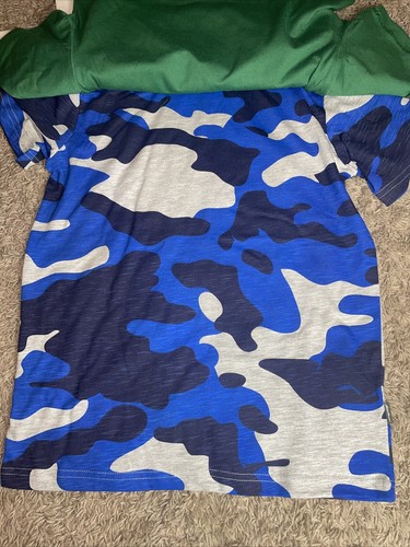 New Boy s Eddie Bauer 3 Piece Tee Shirt Set Large 14 - 16 White Blue Green - Picture 11 of 11