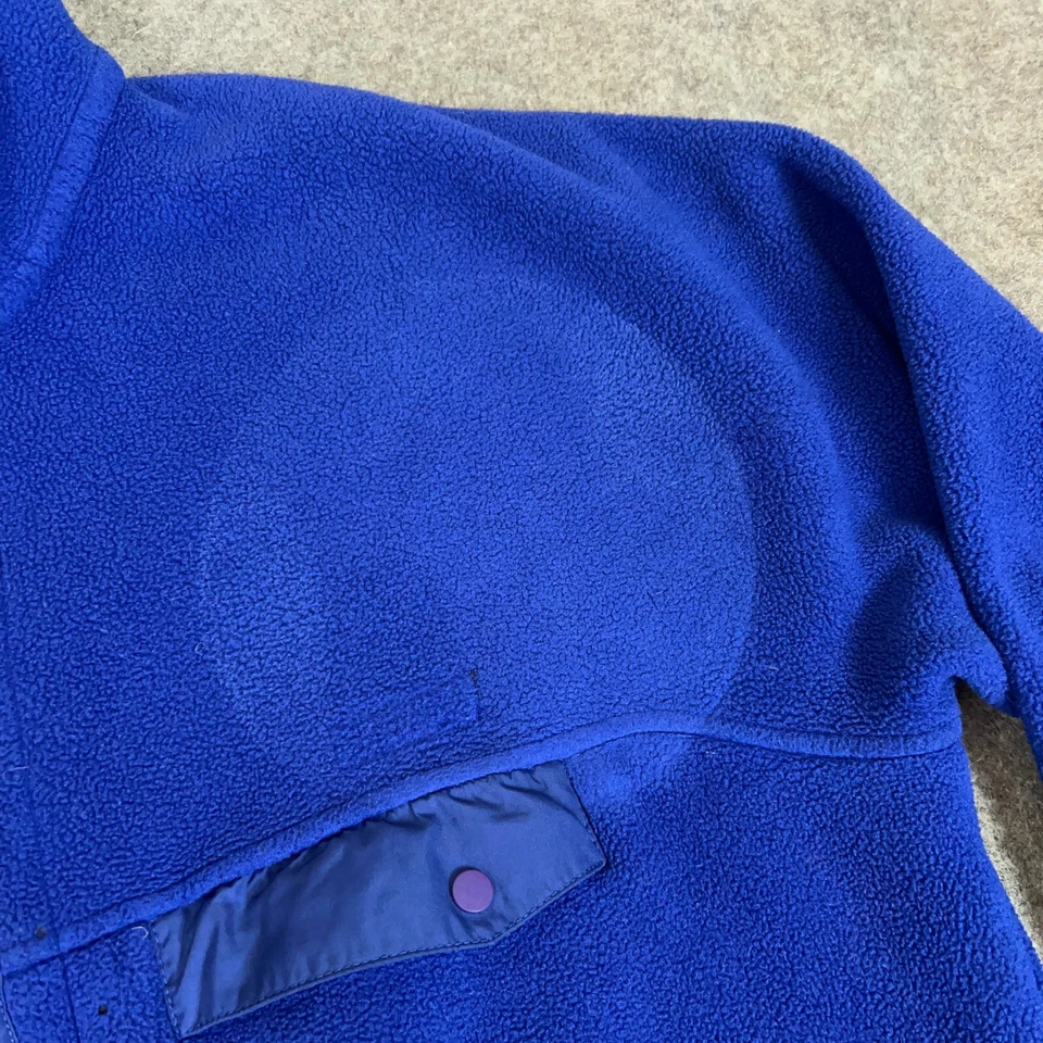 Куртка мужская Patagonia очень большая синяя синхилла на молнии из флиса Gorp для улицы - Изображение 4 из 4