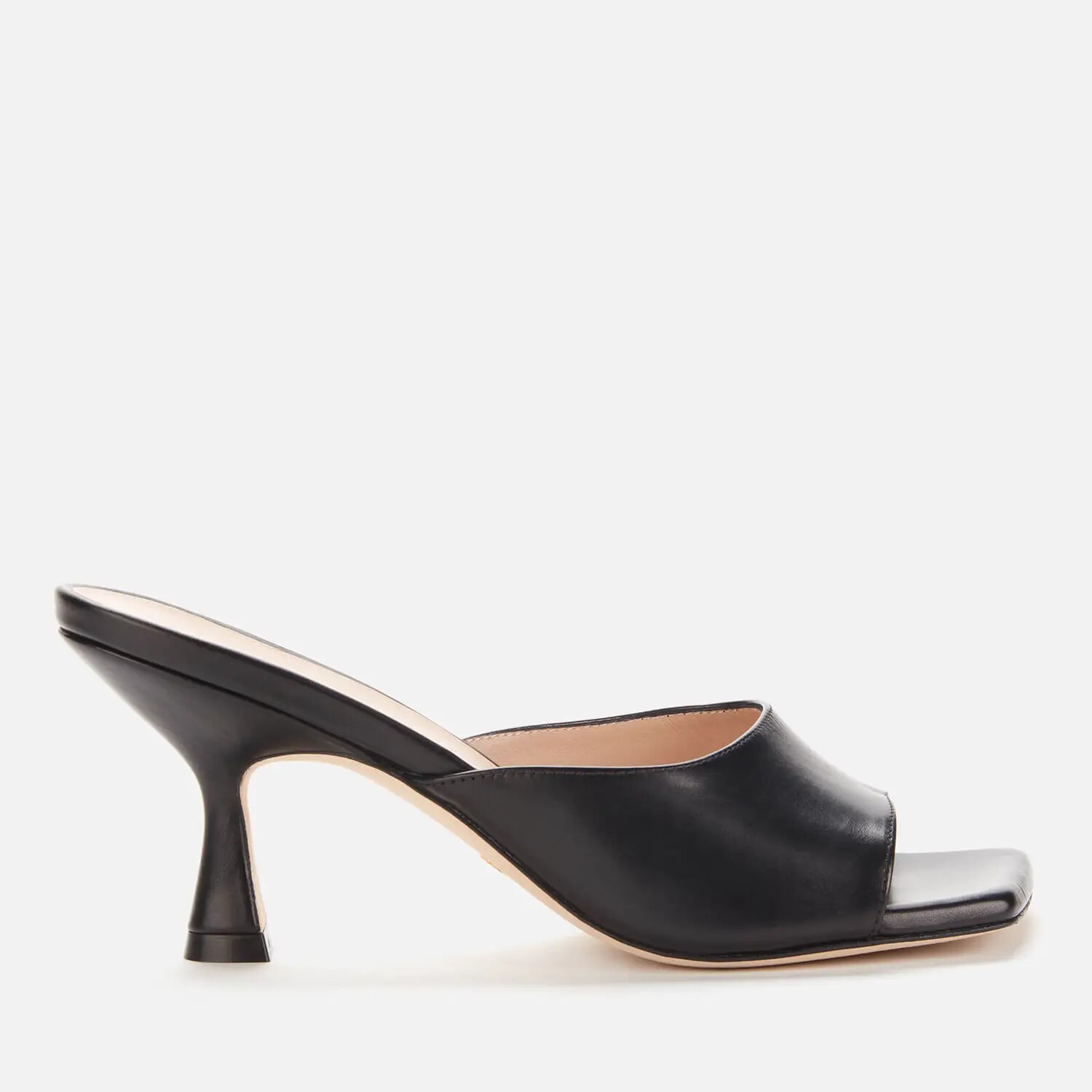 Stuart Weitzman Tia mule Sandals 75mm smooth leather calf Black 42/11.5B NWB