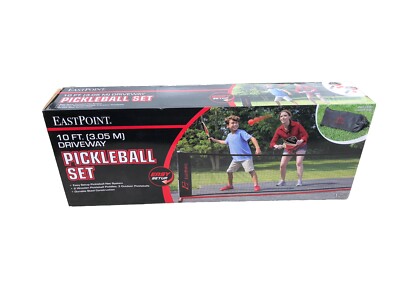 EastPoint Sports Driveway Pickleball Game Set, 10FT Of Fun Paddles 3 Pickleballs