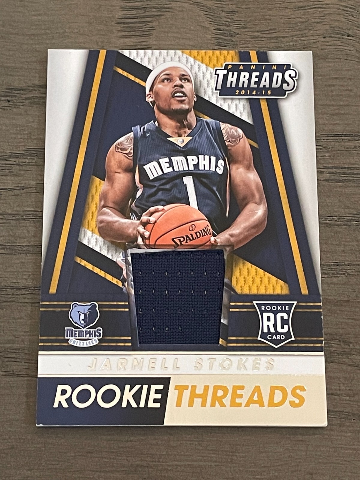 2014-15 Panini Threads Rookie Threads Jarnell Stokes #69 Memphis Grizzlies