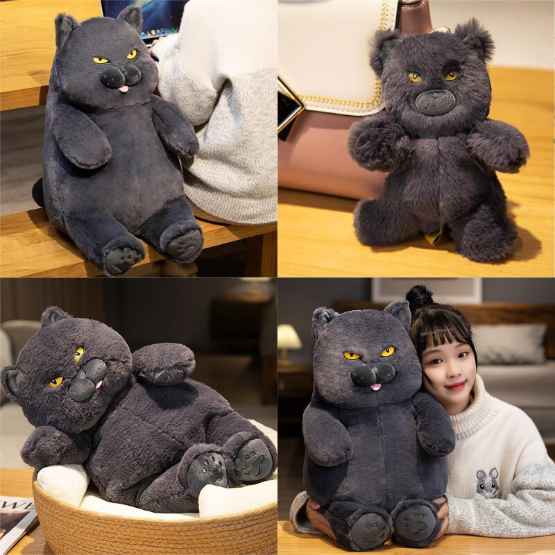 Realistic Blue British Shorthair Cat Plushie For Animal Enthusiasts