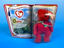 2000 Ty McDonalds Teenie Beanie Babies International Bears II "Osito" New 