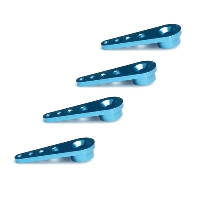   4 x Alu Servohorn Servoarm Servohebel CNC 25T für Futaba, Align, Savöx, KST