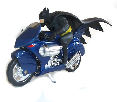 Batman Dc Comics Corgi Die Cast Metal Bat cycyle Bike figure