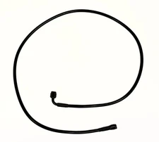 Black Max 30" Stainless Steel Braided Brake Line-3AN Straight/90 Ends