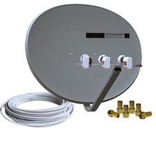 Türkische TV HD Sat-Anlage E-85 Maximum Quattro für Multischalter voreingestellt