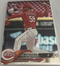 2018 Topps Chrome Baseball Luis Castillo Cincinnati Reds base card #34
