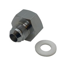 -8an Nitrous Bottle Nut Cga 660 Chromed Plated Brass With Teflon Washer -8an Nitrous Bottle Nut Cga 660 Chromed Plated Brass With Teflon Washer