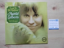 Astrud Gilberto Autograph Signed LP Cover "Look To The Rainbow" Vinyl ACOA