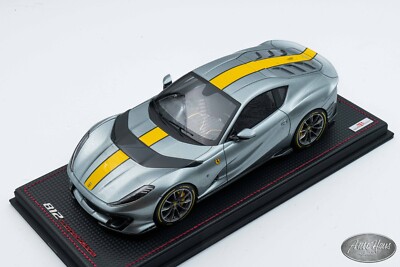 1/18 MR Collection Ferrari 812 Competizione Gray/Yellow