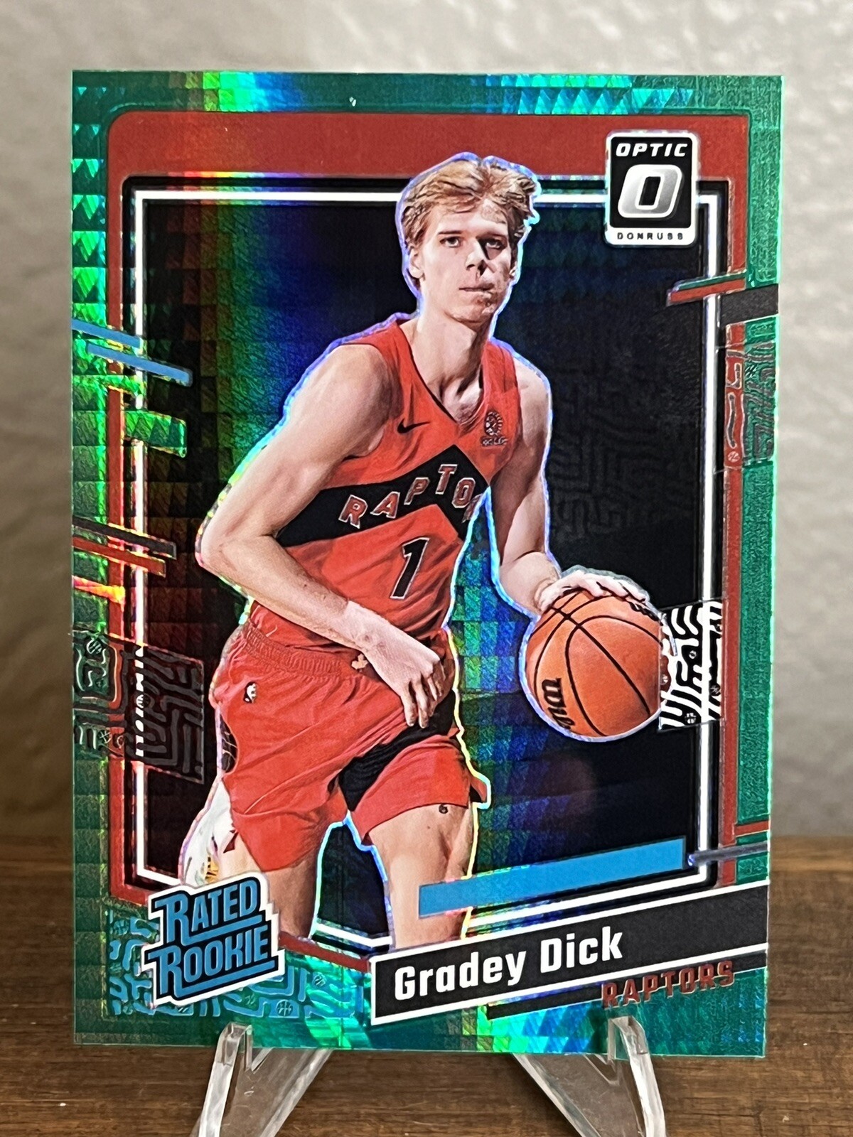 Gradey Dick  2023-24 Donruss Optic #212 Hyper Green Hobby Mega Exclusive