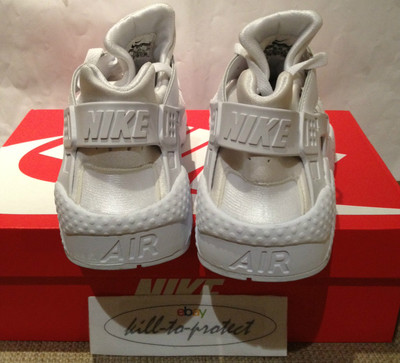 NIKE HUARACHE ALL TRIPLE WHITE Sz US UK6 7 8 9 10 11 PURE