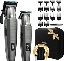 Cordless Hair Clippers for Men, Professional Barber Clippers Set