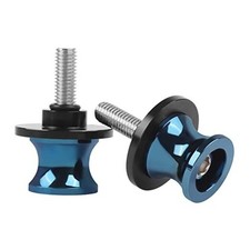 2Pcs 10MM X1.5/1.25 Motorcycle Swing Arm Spools Sliders CNC M10 Brilliant Blue