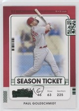 2021 Panini Contenders Season Ticket Green Paul Goldschmidt #54 0g03