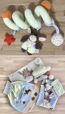 Sterntaler Set Baby Bettwäsche Pucksack Mobile Spirale Bezug Spieluhr Esel Emmi