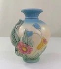 Hull Art Pottery Bow Knot Vase Spring Easter Decor, USA B-4, 6.5" Tall, Vtg 1949