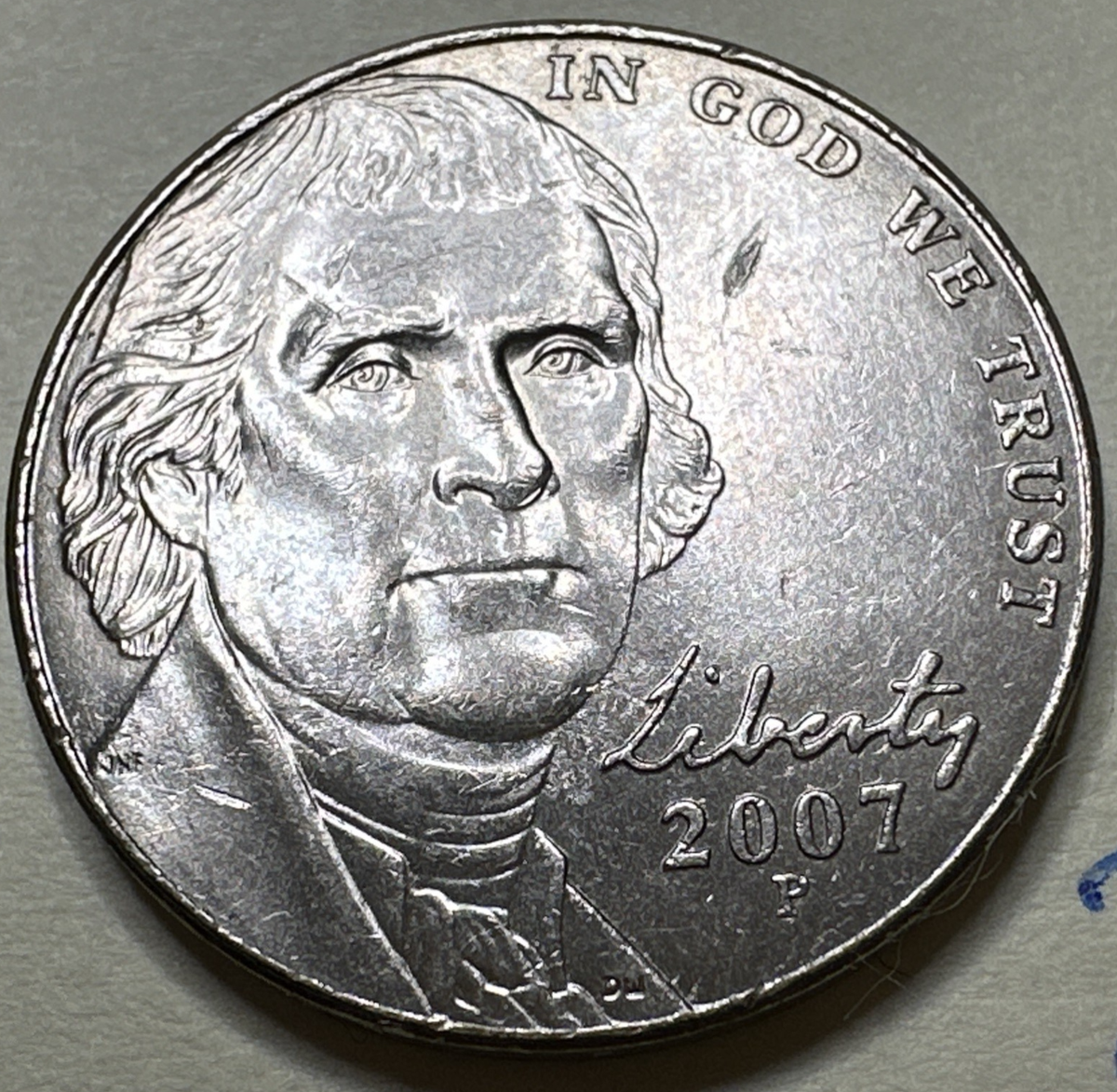 2007 P Jefferson Nickel Five (5) Cent Coin 1390X | eBay