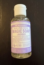 Dr. Bronner's All Natural Lavender Castile Soap Liquid Travel Size 2 fl oz