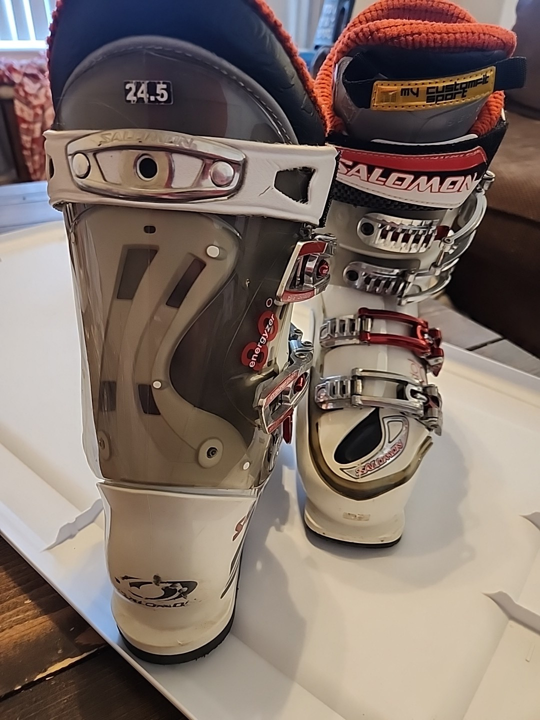 Scarponi da sci Salomon Idol 8 taglia 24 24 5 Energyzer 80 sci alpino CustomFit SPT