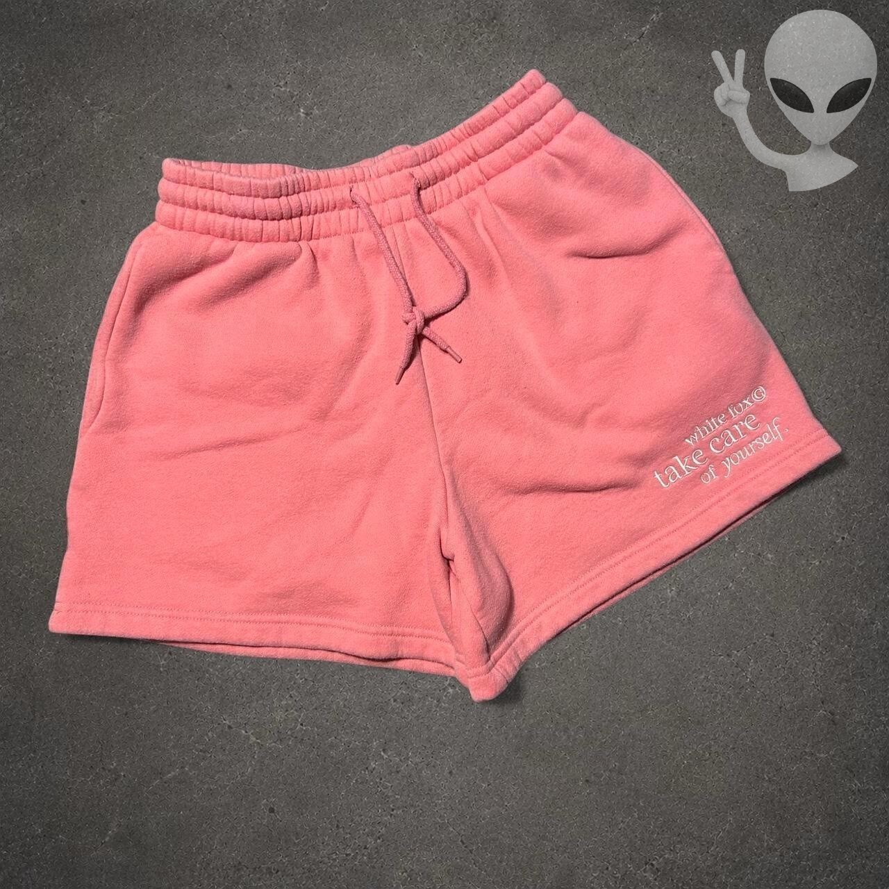 White Fox Boutique Take Care Of Yourself Lounge Shorts Womens XS Pink