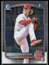 Quinn Mathews 2025 Bowman Chrome Prospects #BCP-25 St. Louis Cardinals
