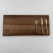 Chicago Bears Crate & Barrel Brown Wood Chees...